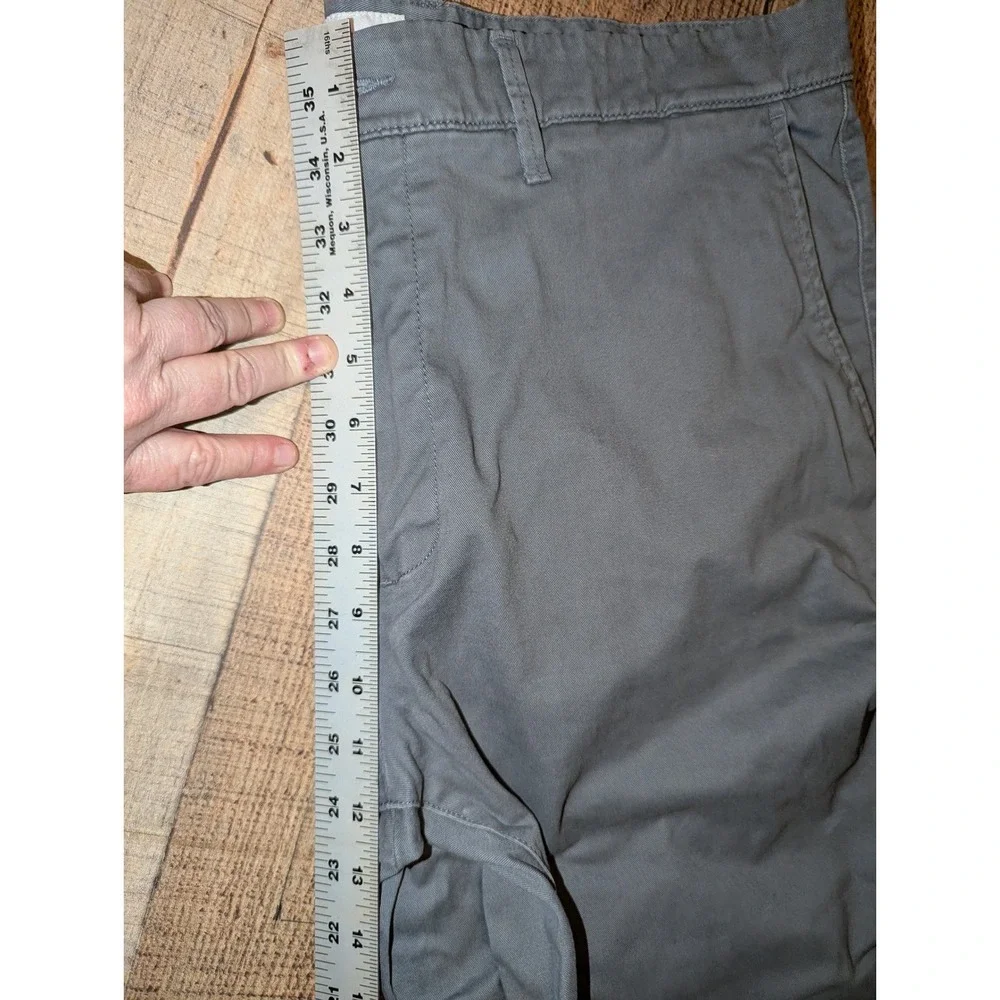 Goodfellow and‎ Co. Chino Pants Men 34x31 Grey Very Good Flat Front Straight Leg